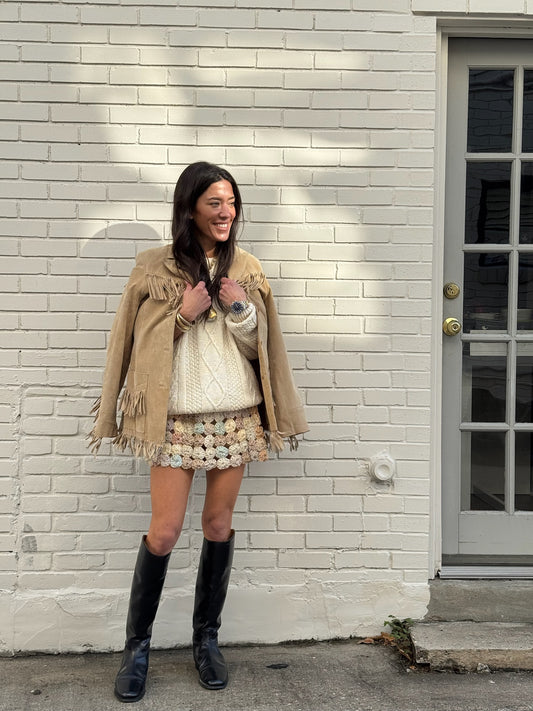 Velvet Yo Yo Mini Skirt