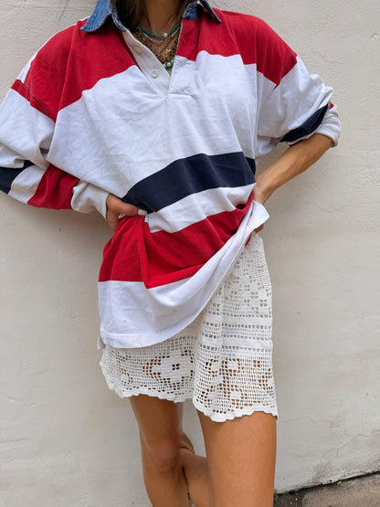 Crochet Lace Mini Skirt