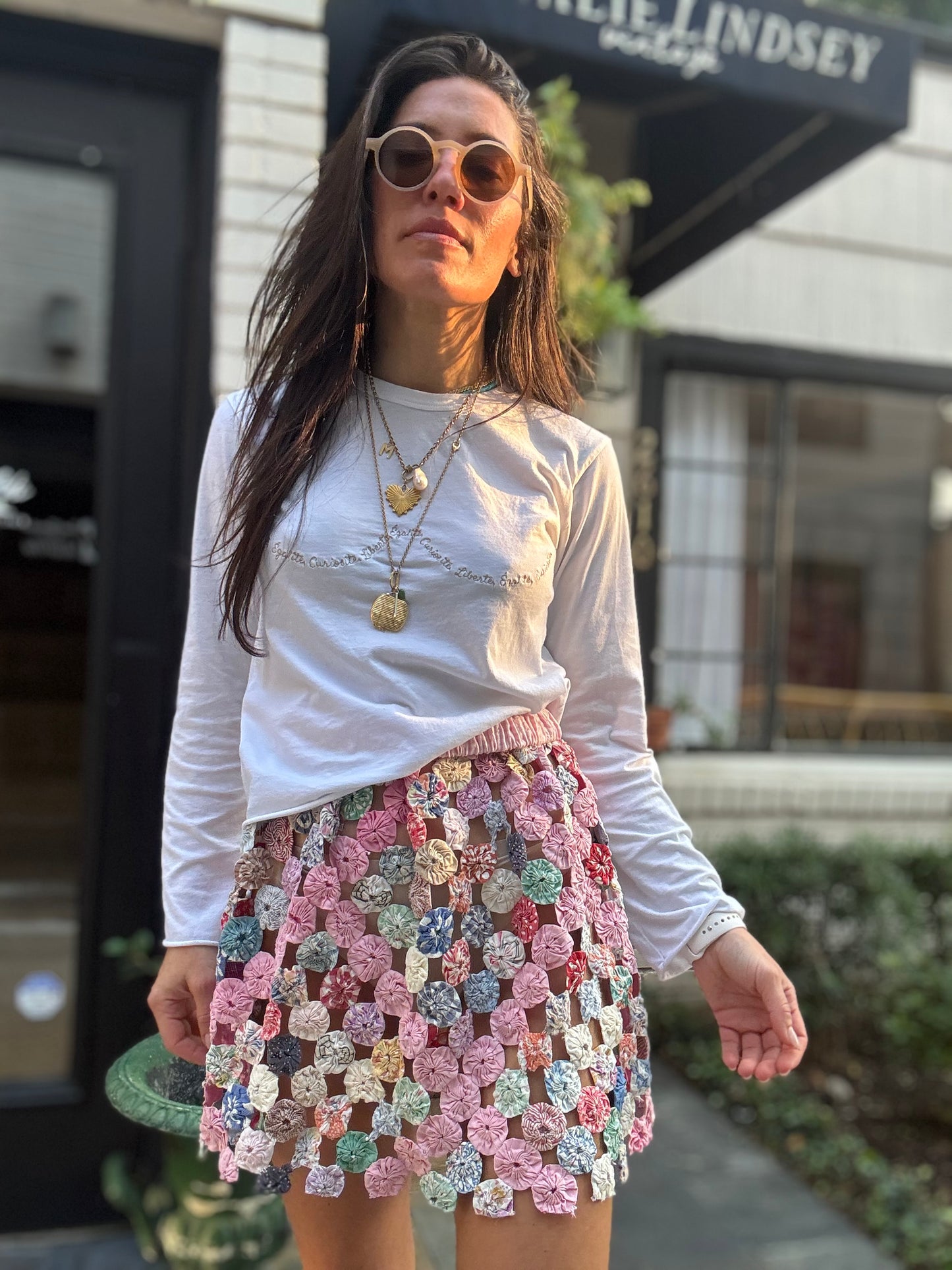 Yo-yo Mini Skirt Pink