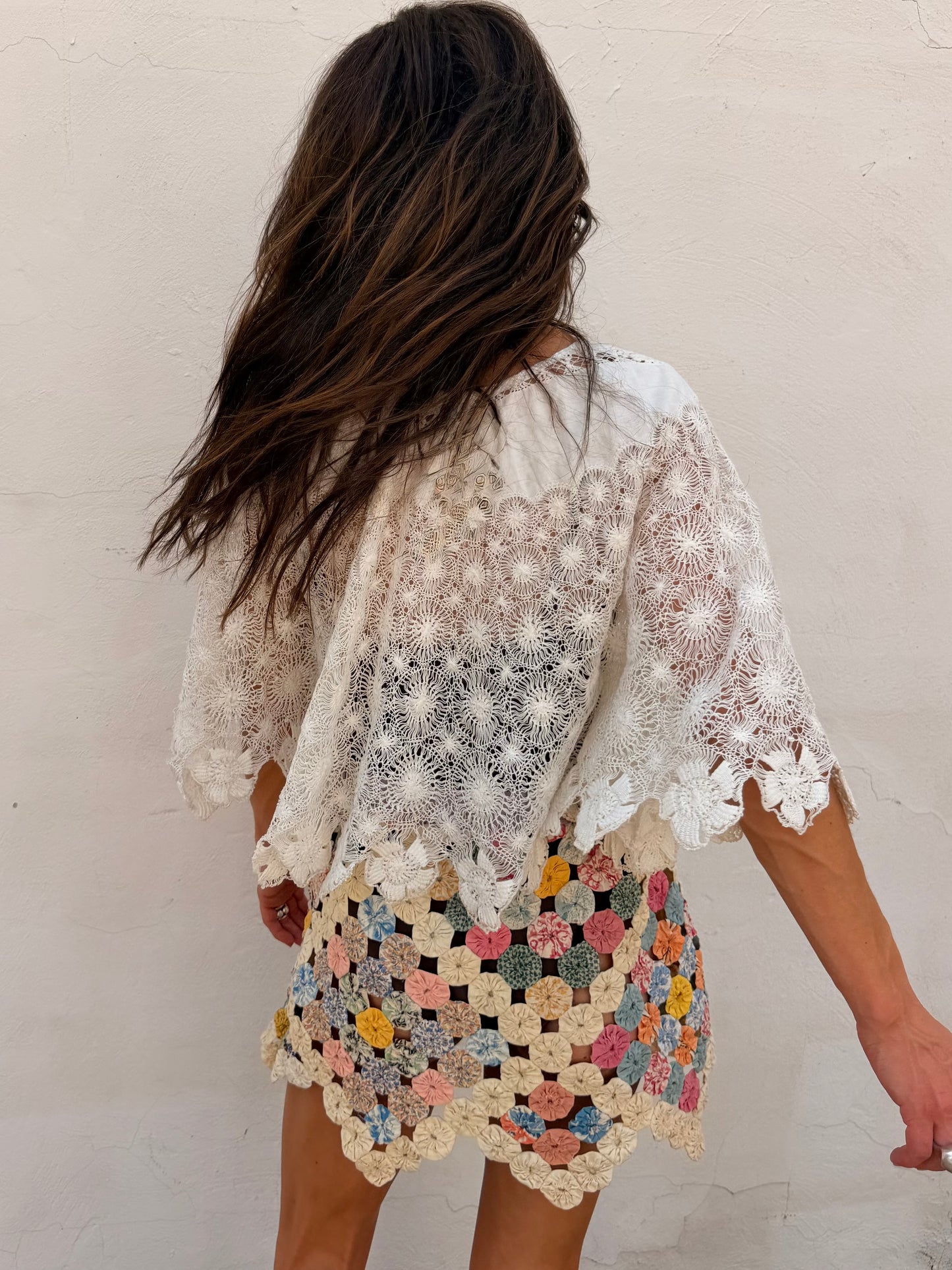 Delicate Lace Cape Top