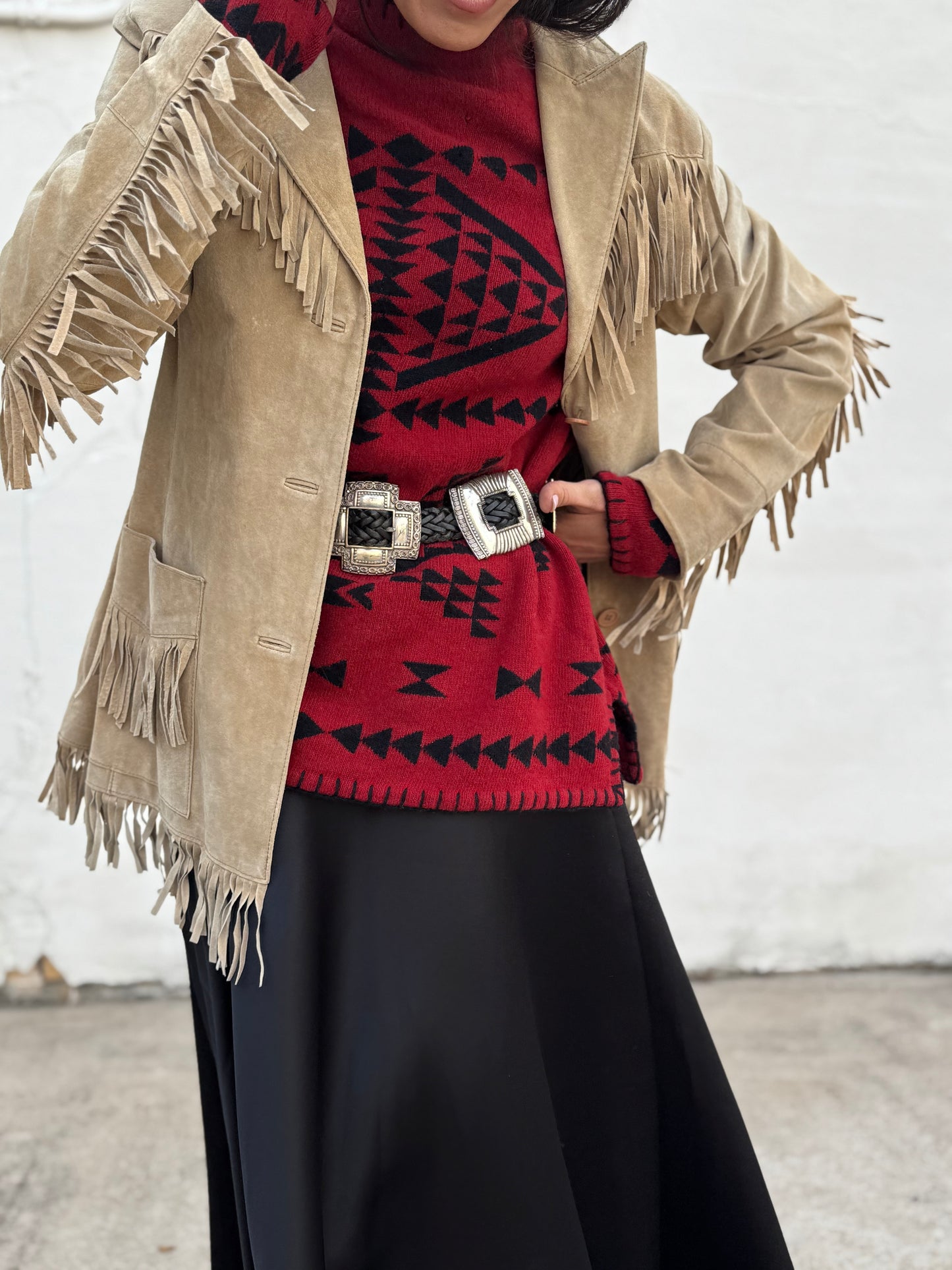 Ralph Red Aztec Sweater