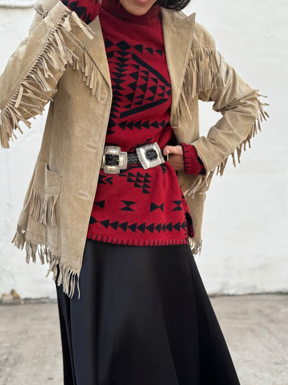 Ralph Red Aztec Sweater