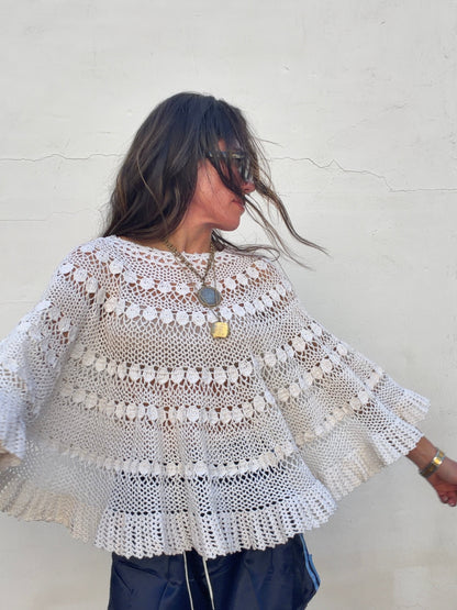 Crochet Poncho Top