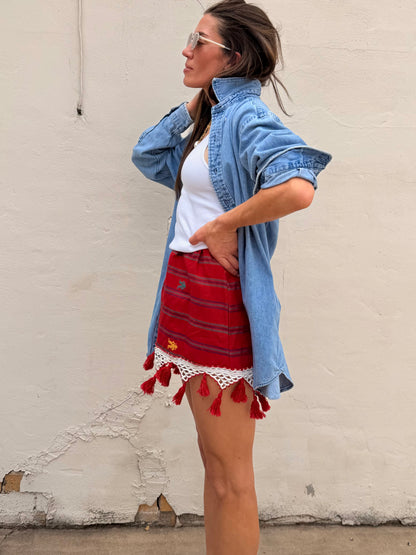 Guatemalan Mini With Vtg Trim