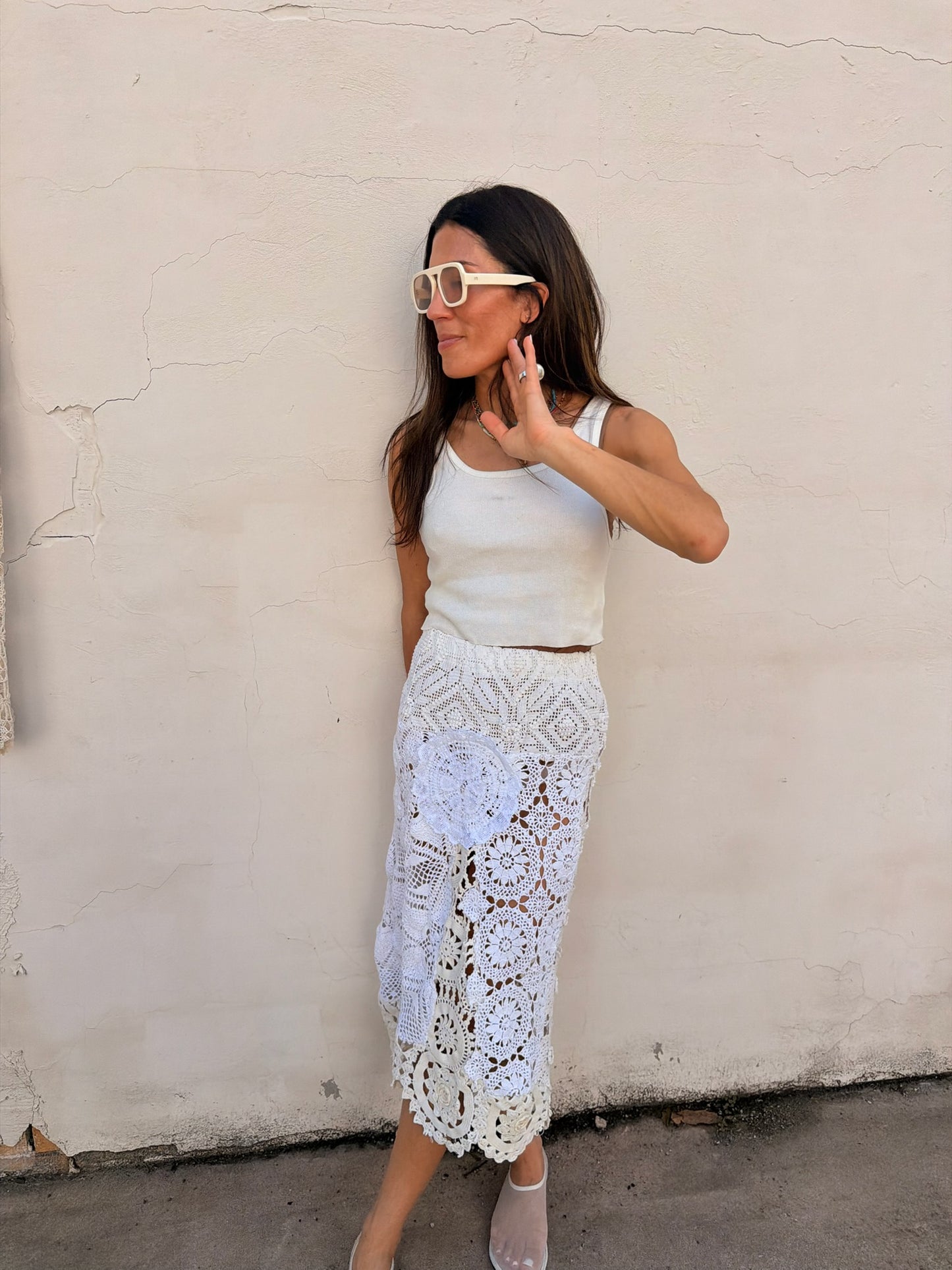 Mixed Crochet Skirt
