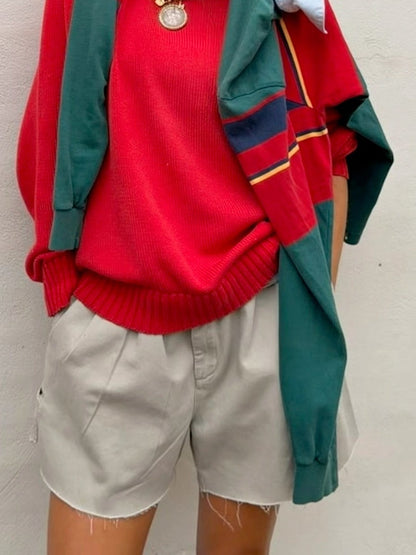 Pleated Camp Shorts