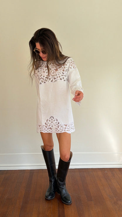 Tablecloth Mini Dress
