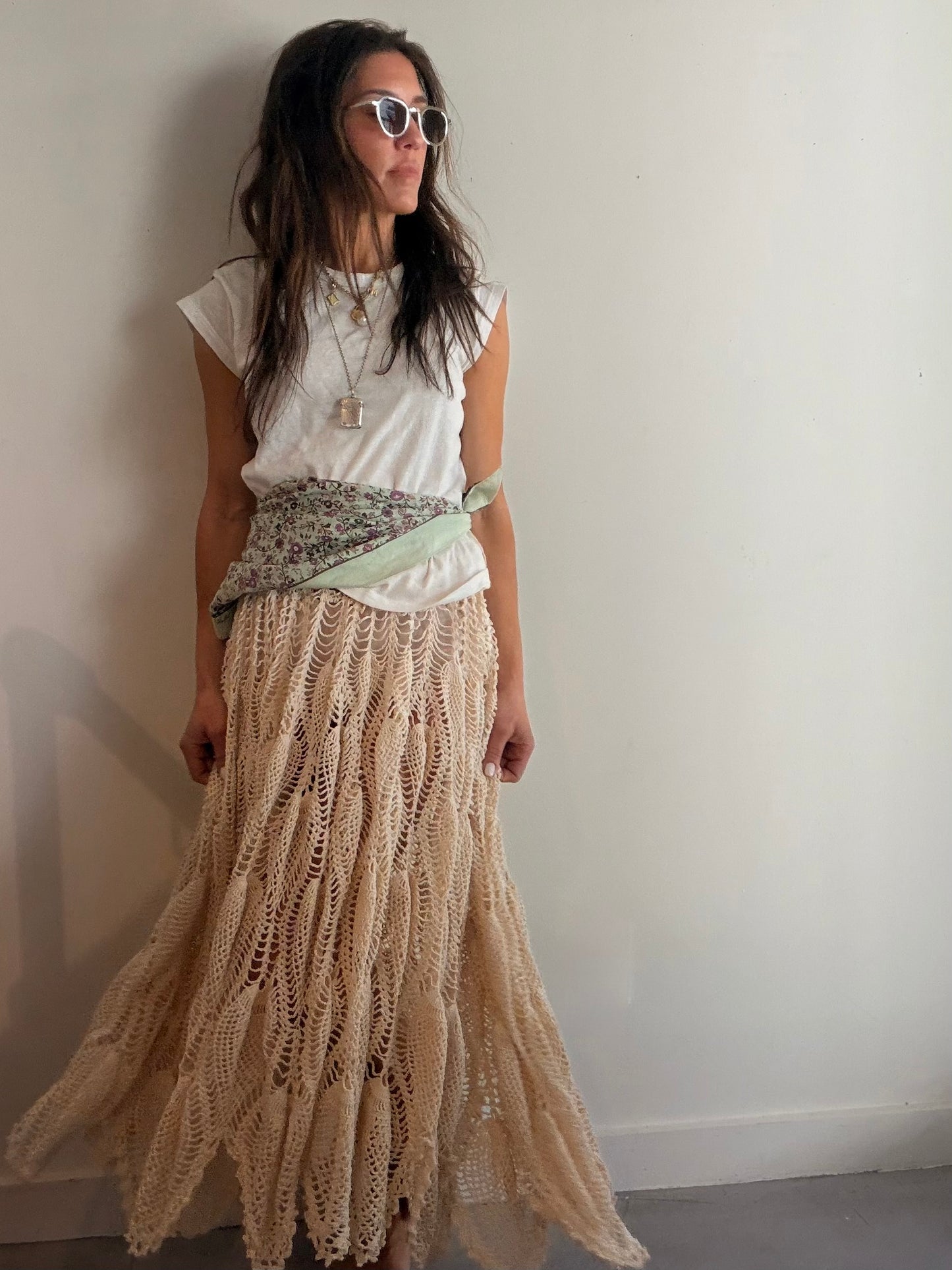 Full Crochet Midi Skirt