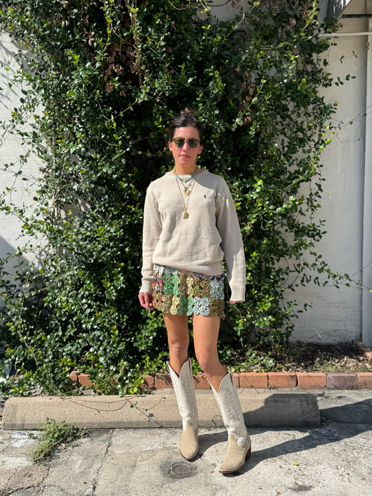 Yo-yo Mini Skirt Green