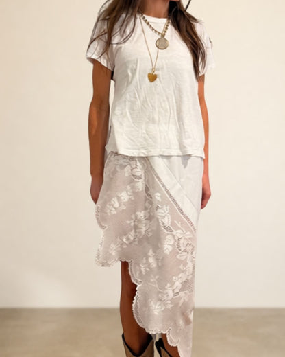 Asymmetrical Antique Linen Convertible Skirt/Top