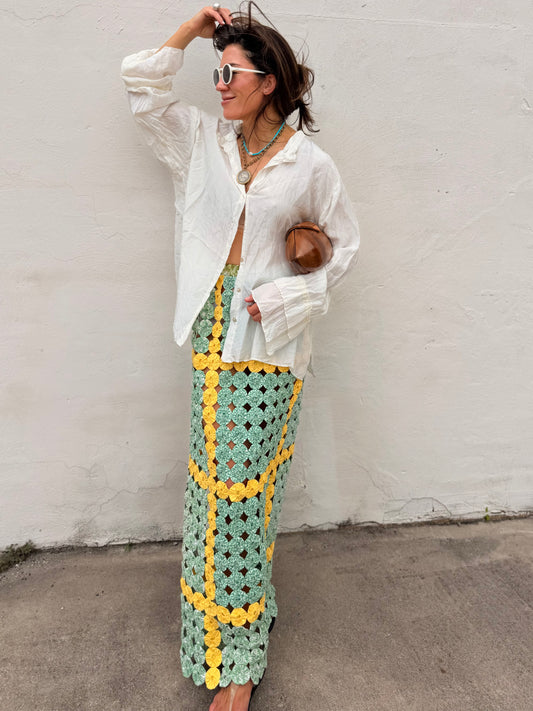 Yoyo Maxi Skirt Greenbriar
