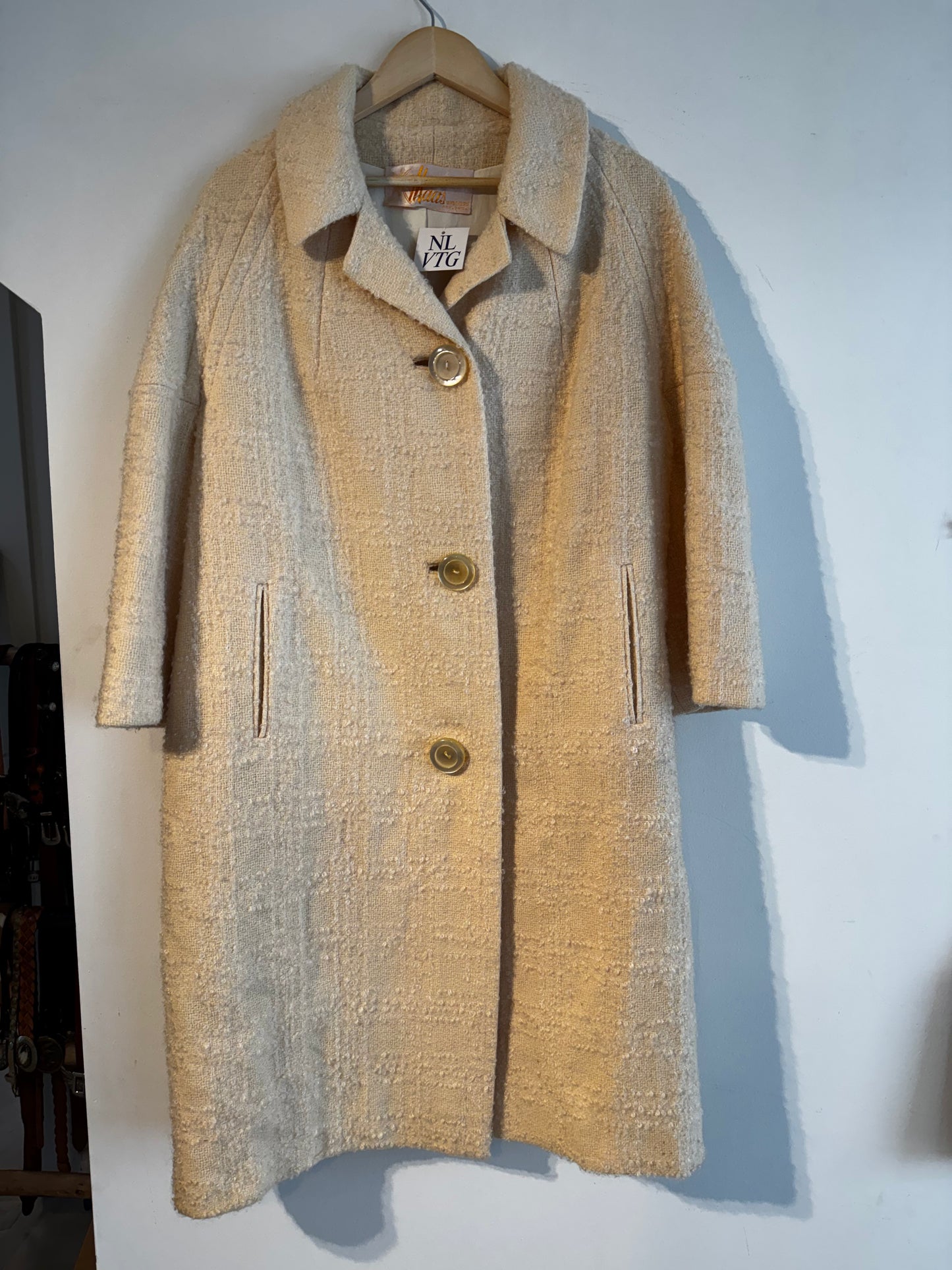 60s Boucle Cream Coat