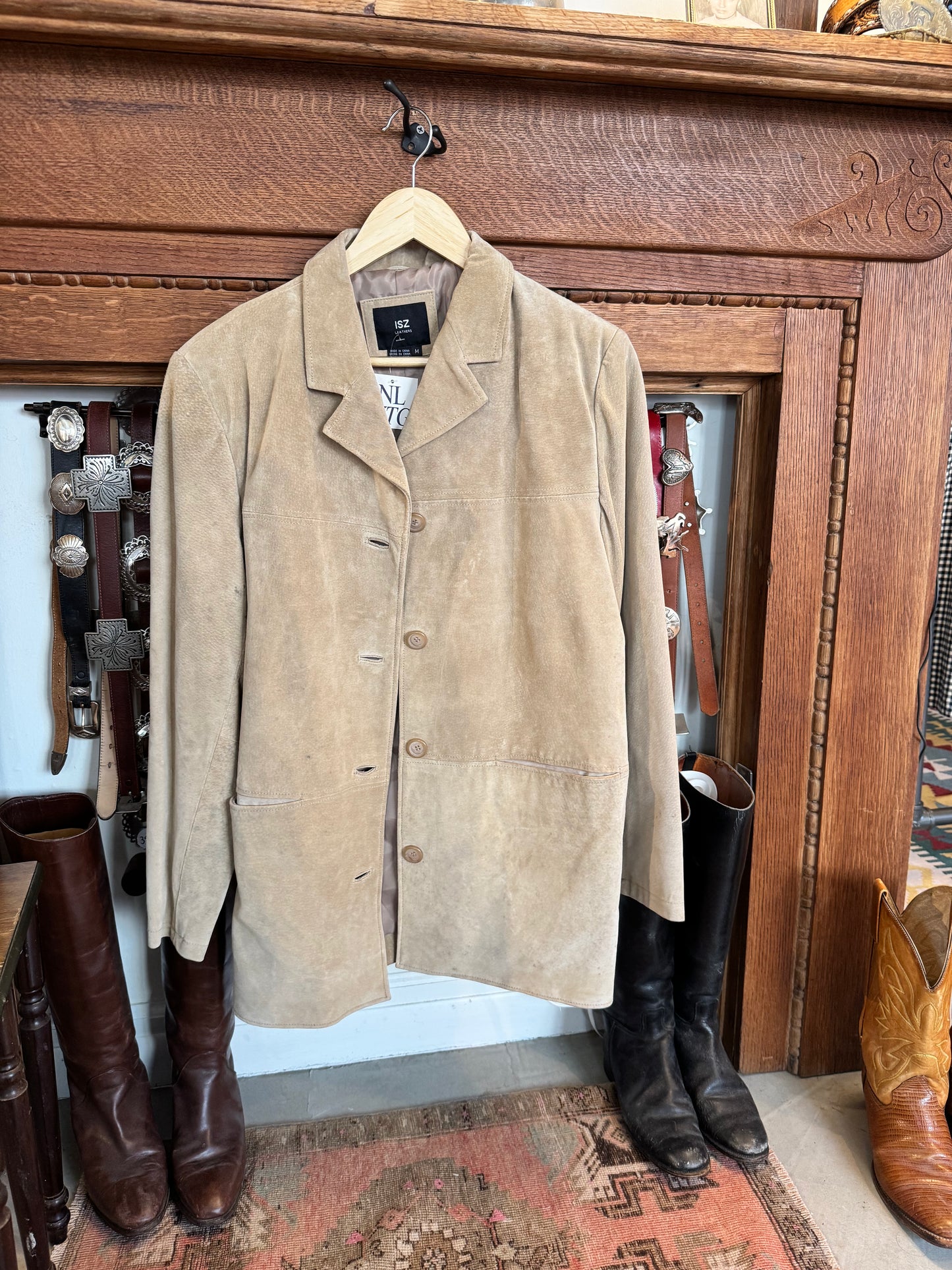 Tan Suede Barn Jacket M/L
