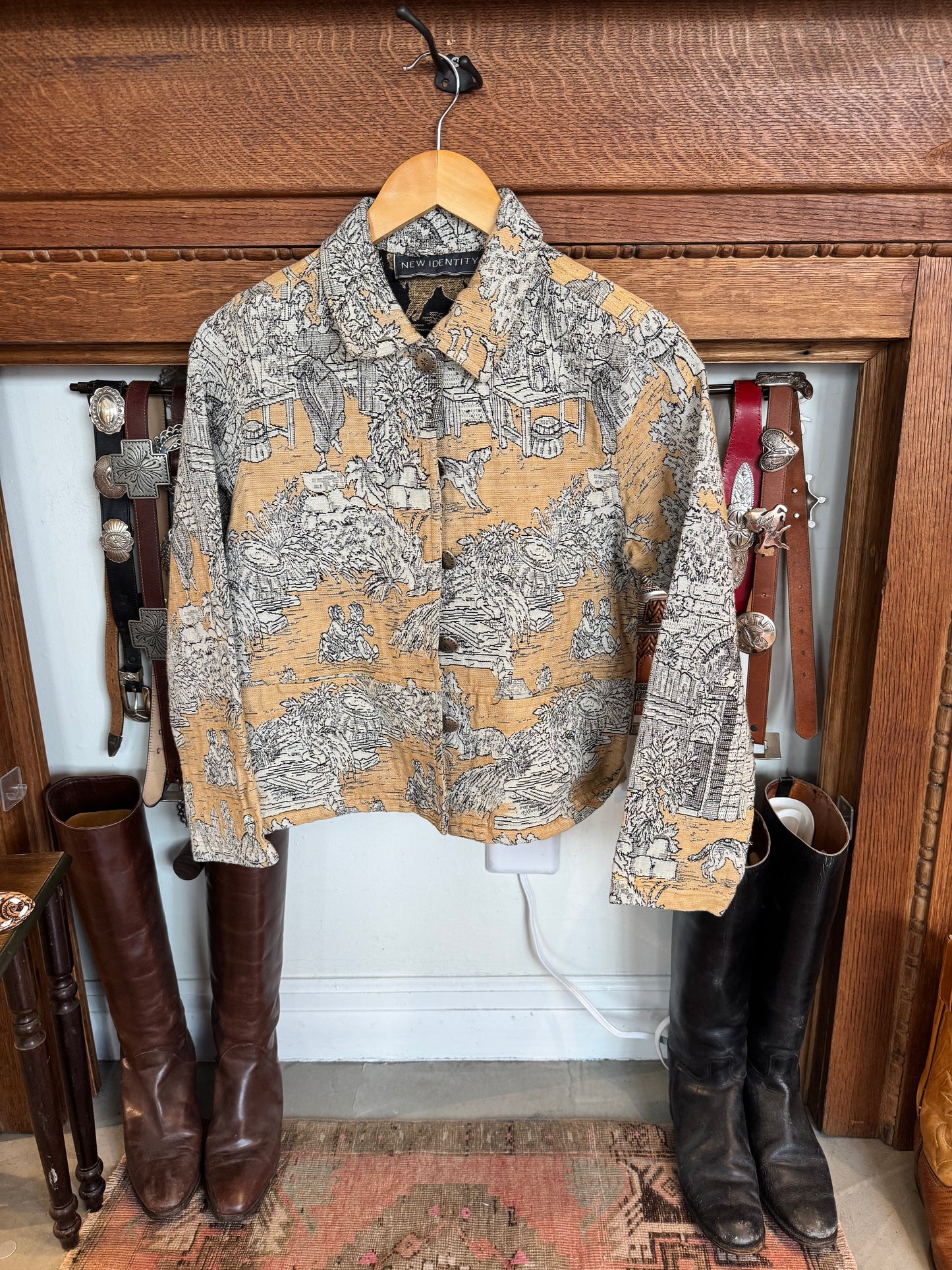 Yellow Toile Tapestry Jacket