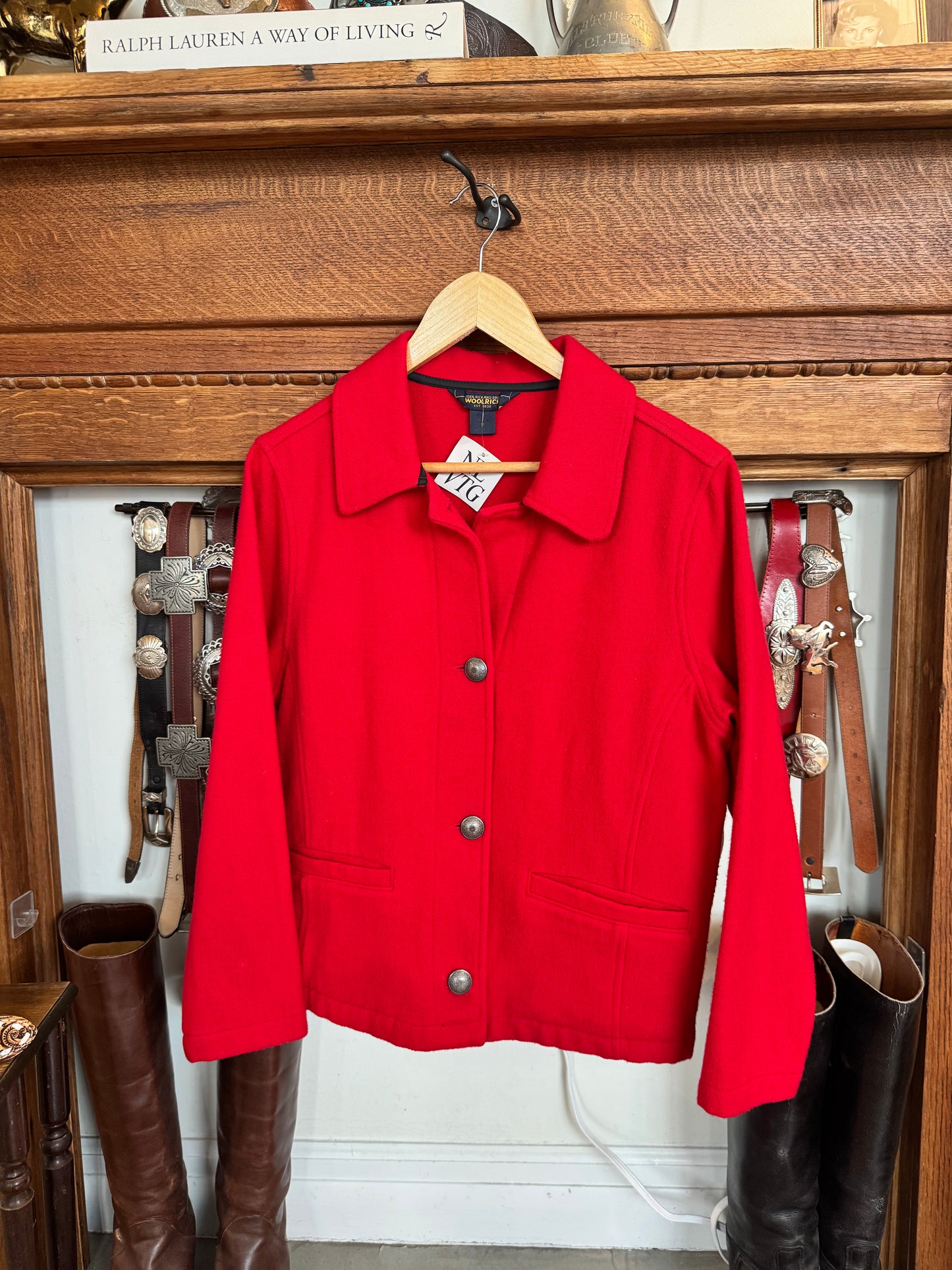 Woolrich Red Wool Jacket