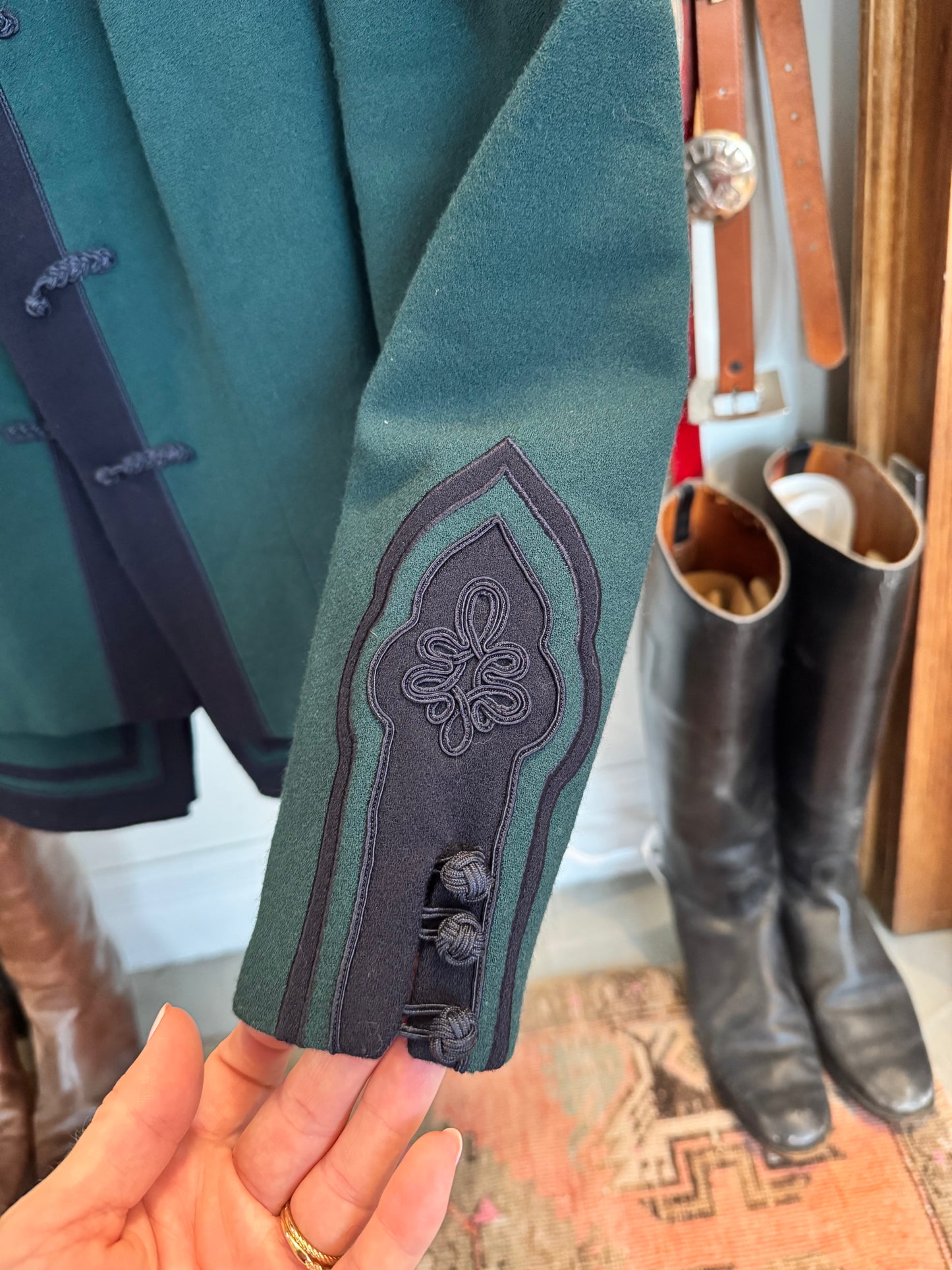 Frog Closure Skirt + Jacket Suit size 4