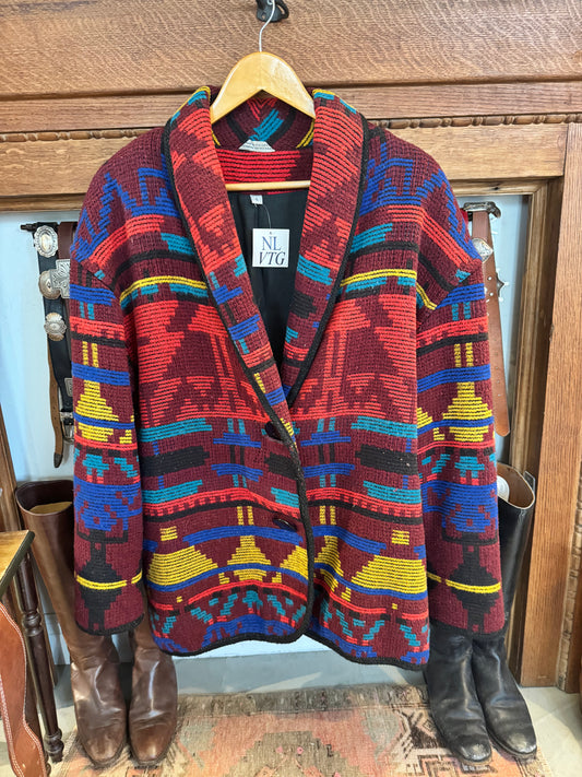Southwestern Blanket Jacket L/XL
