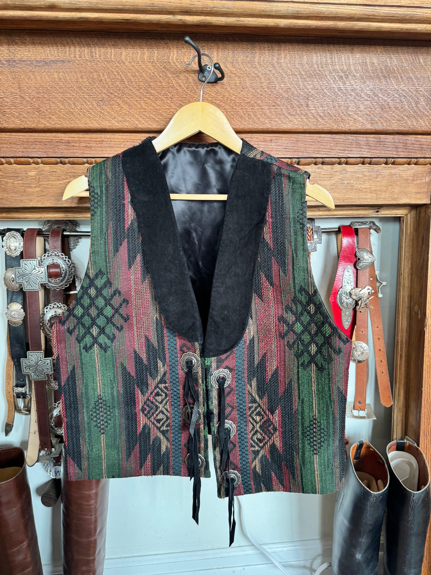 Western Knit/Fringe Vest