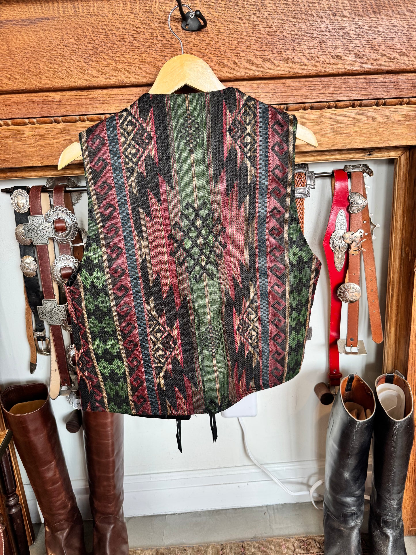 Western Knit/Fringe Vest