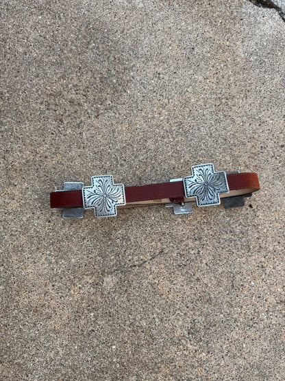 Gotcha Covered Brown Leather Belt