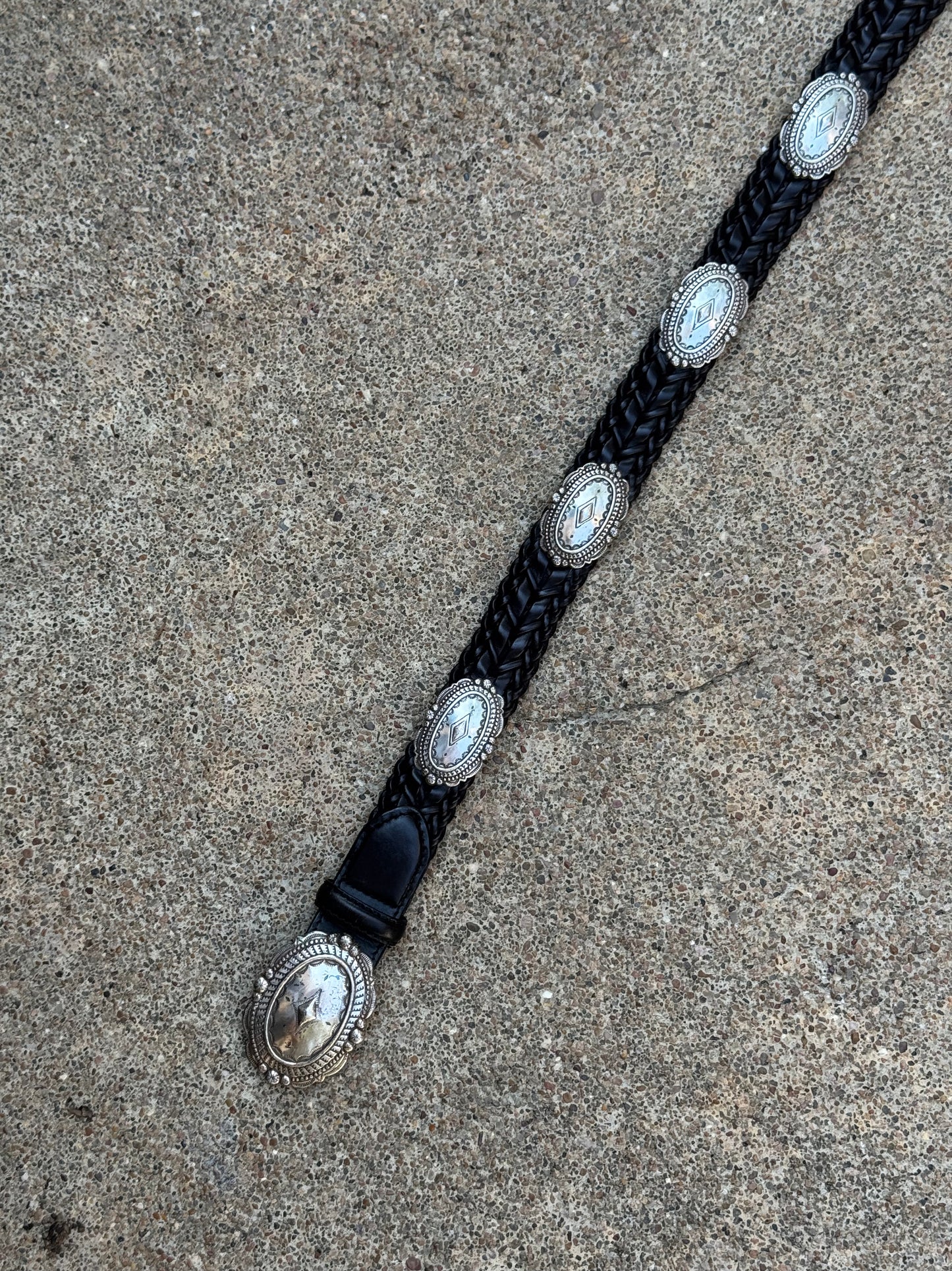 Brighton Black Leather Belt