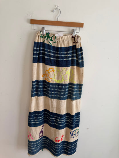 Textile Long Skirt