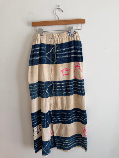 Textile Long Skirt