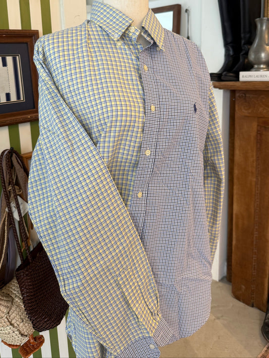 Reworked RL Micro Check Shirt