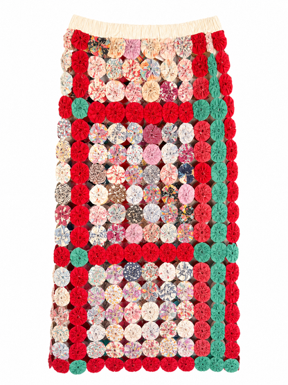 Yo-Yo Maxi Skirt Prairie Rose